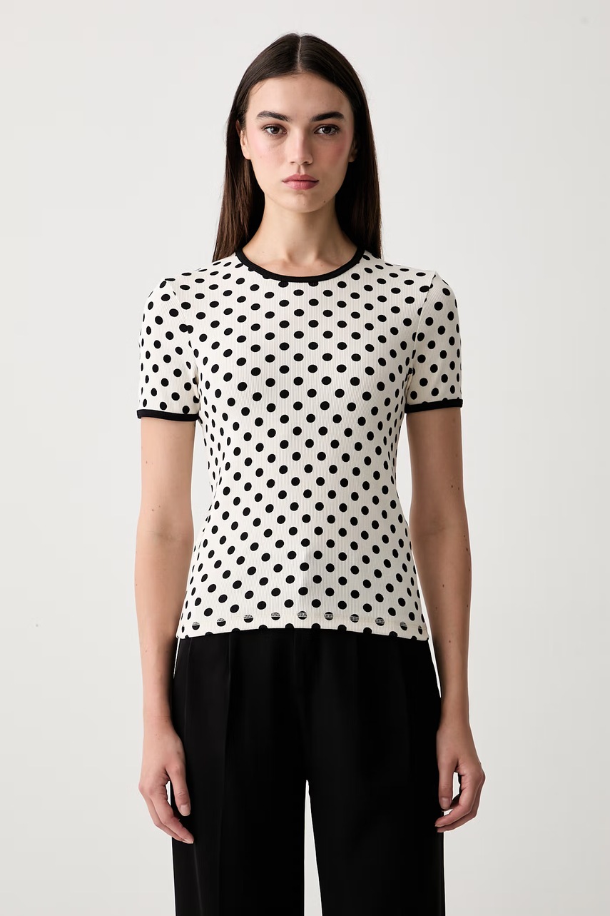 Marimekko T-shirt damski bawełniany z elastanem
