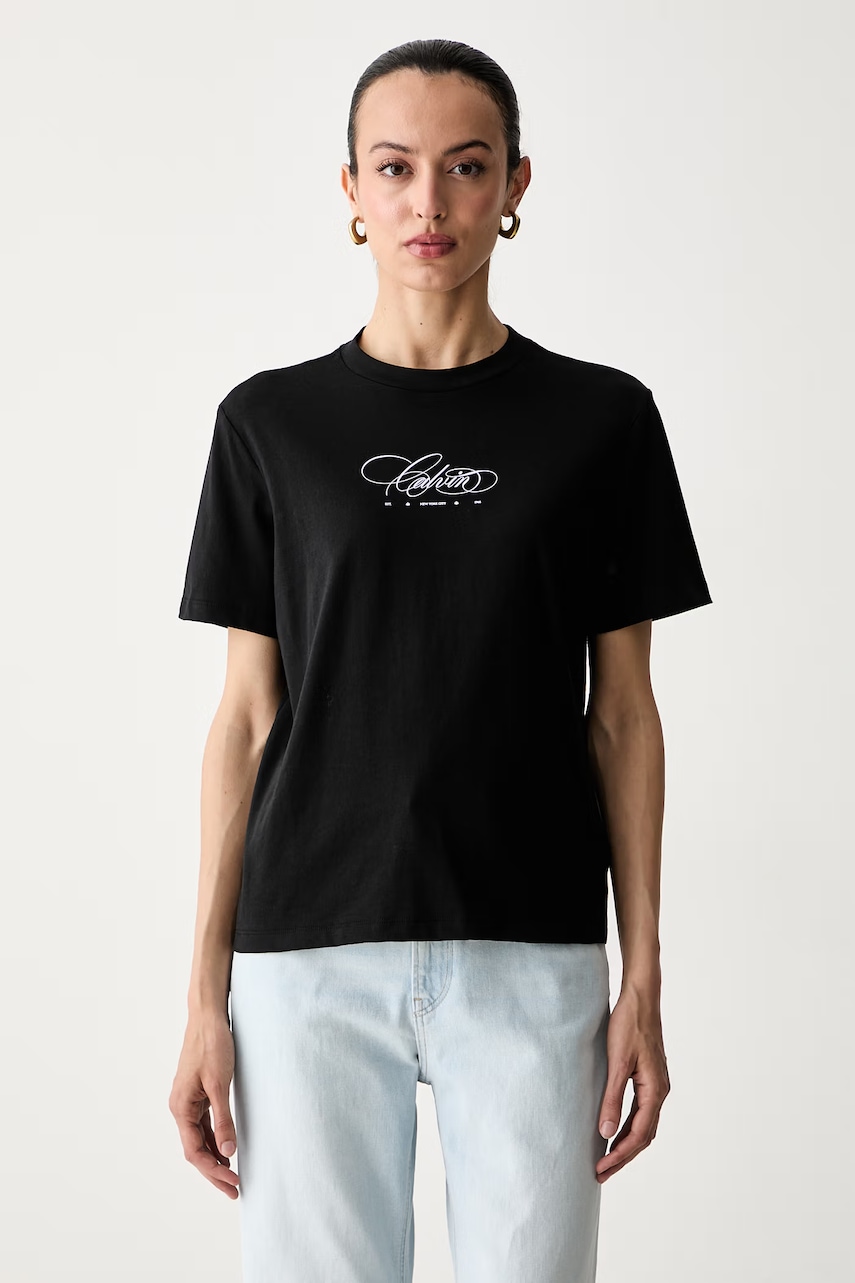Calvin Klein Jeans t-shirt γυναικείο βαμβακερό