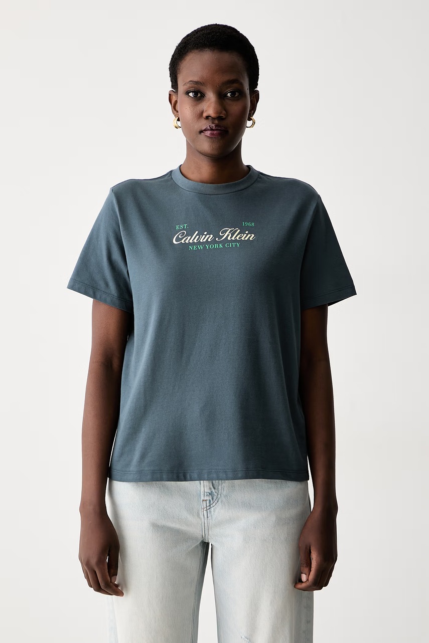 Calvin Klein Jeans t-shirt γυναικείο βαμβακερό