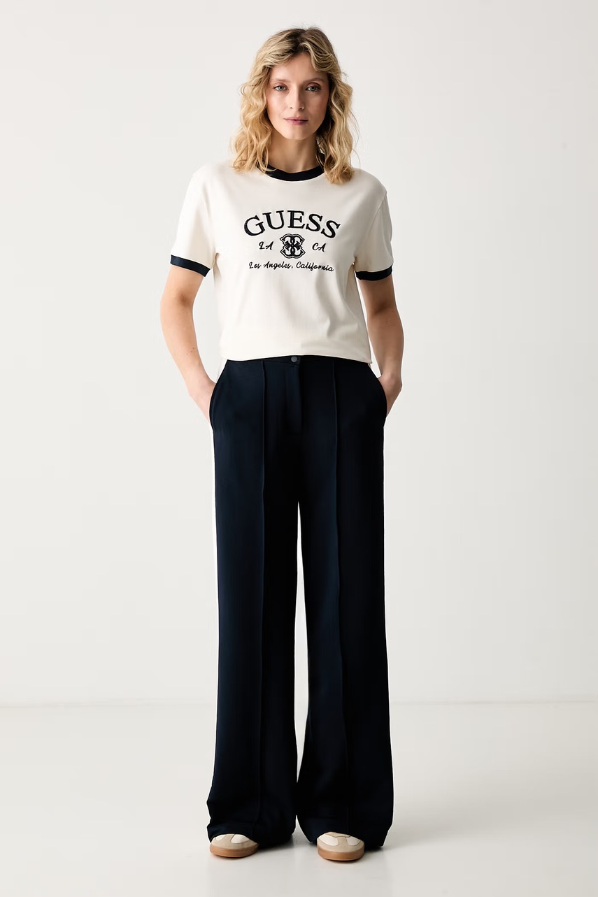 Guess t-shirt γυναικείο βαμβακερό με ελαστάν HOSHI