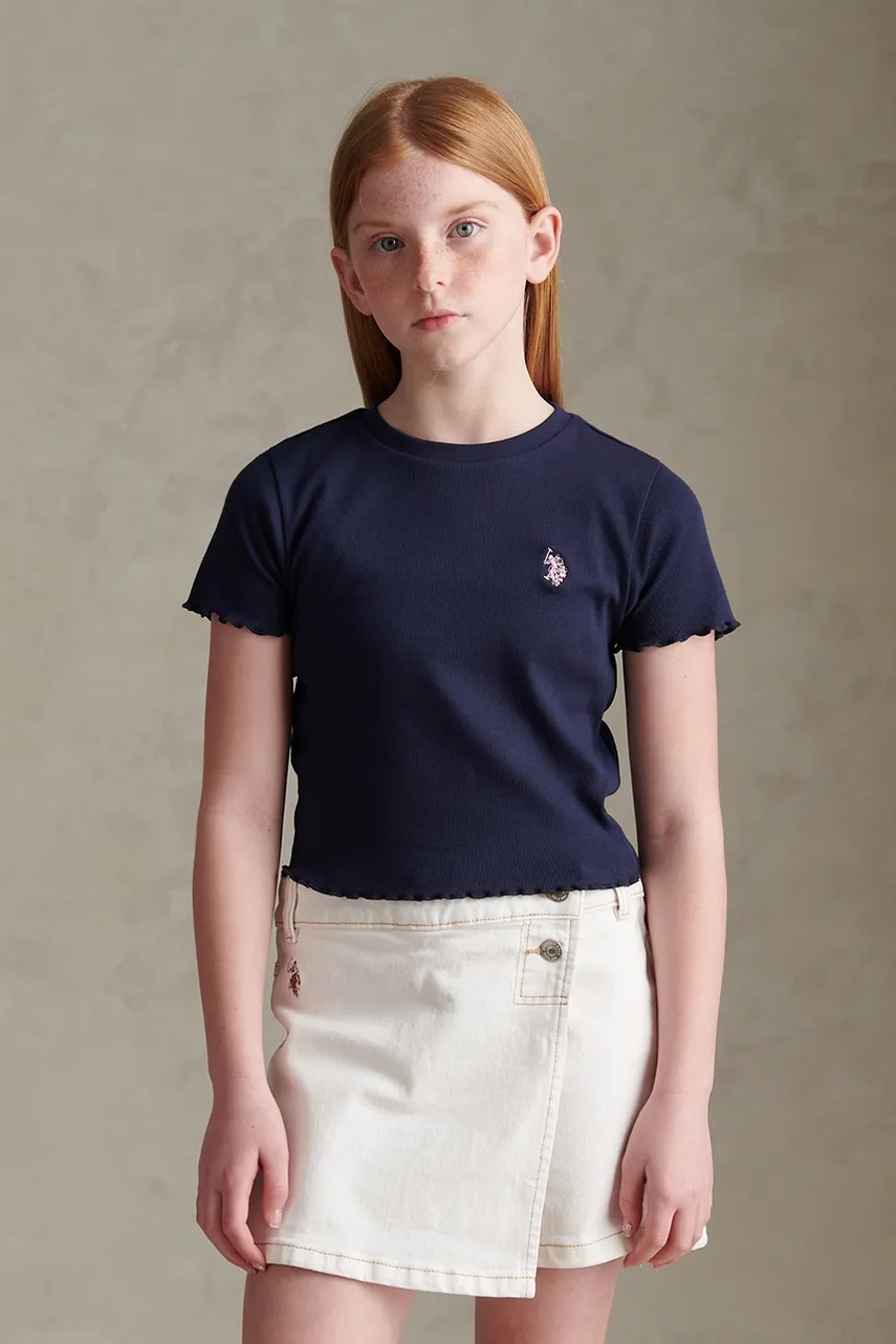 U.S. Polo Assn. majica za djecu od pamuka s elastanom