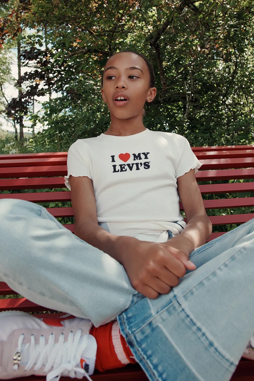 Levi's majica za djecu s pamukom I HEART MY LEVIES TOP