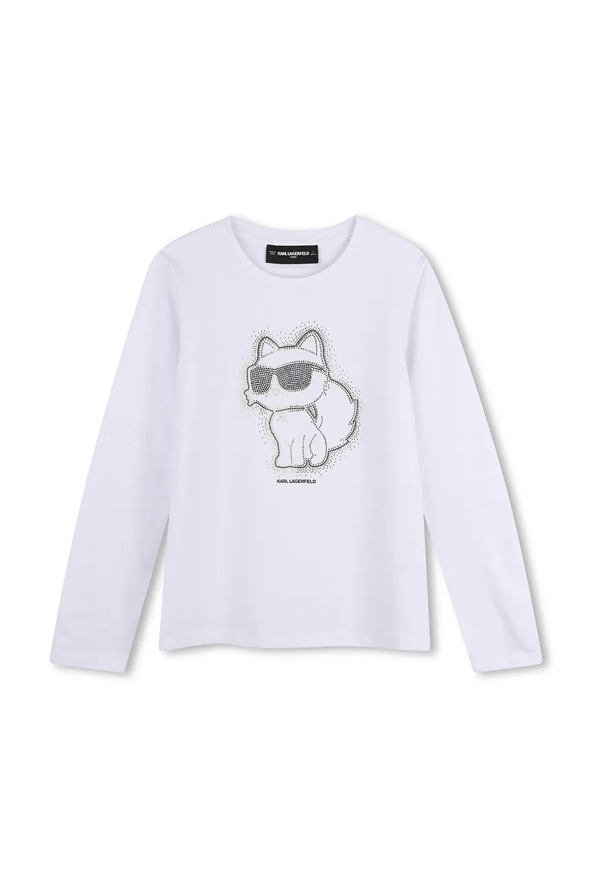 Karl Lagerfeld longsleeve pentru copii cu bumbac