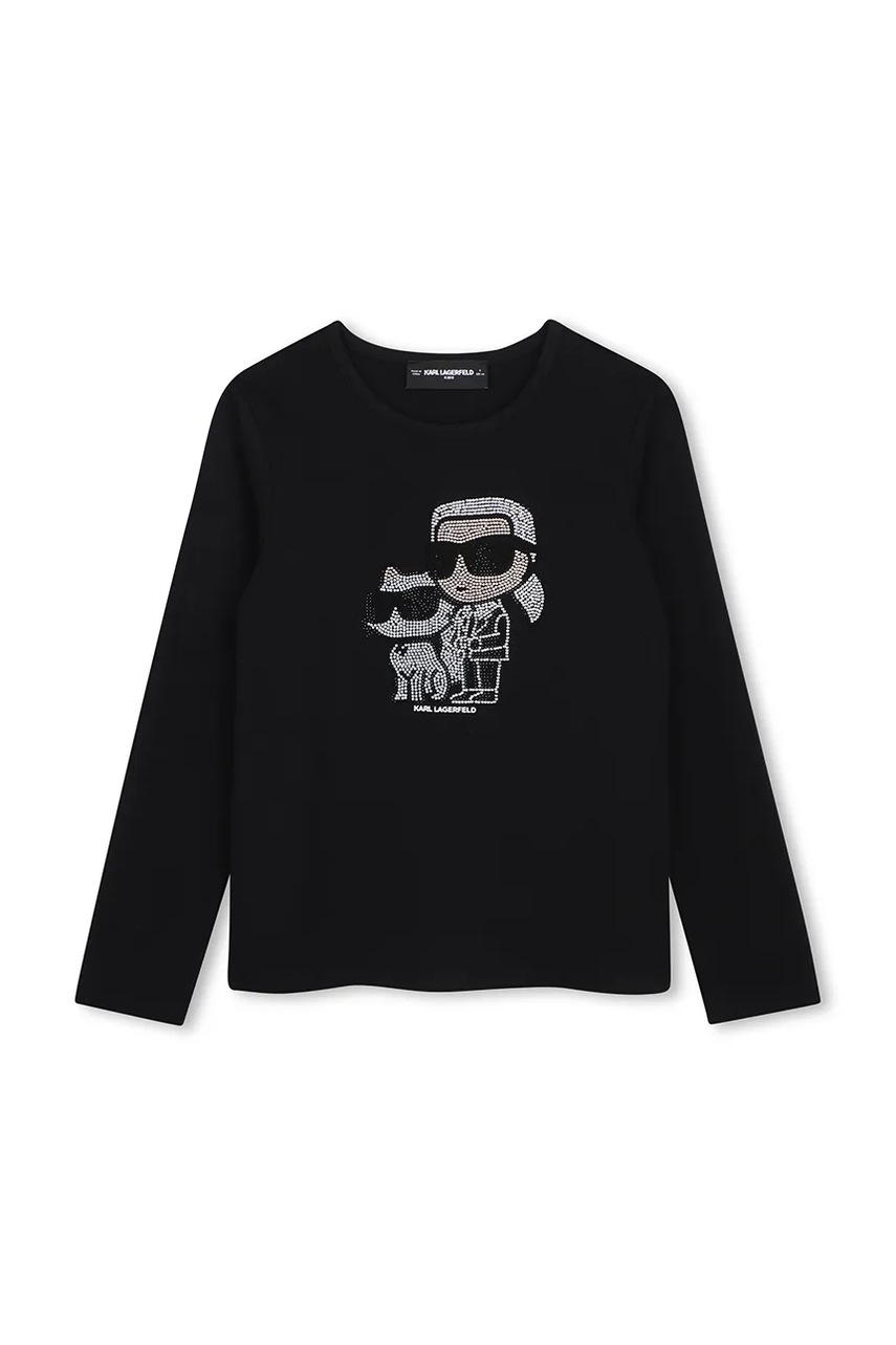 Karl Lagerfeld longsleeve pentru copii cu bumbac