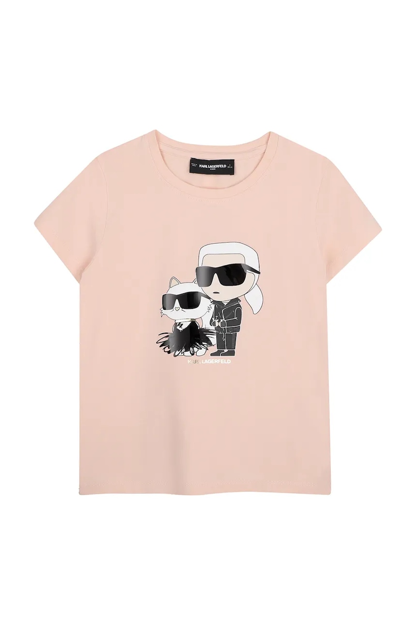 Karl Lagerfeld majica za djecu od pamuka
