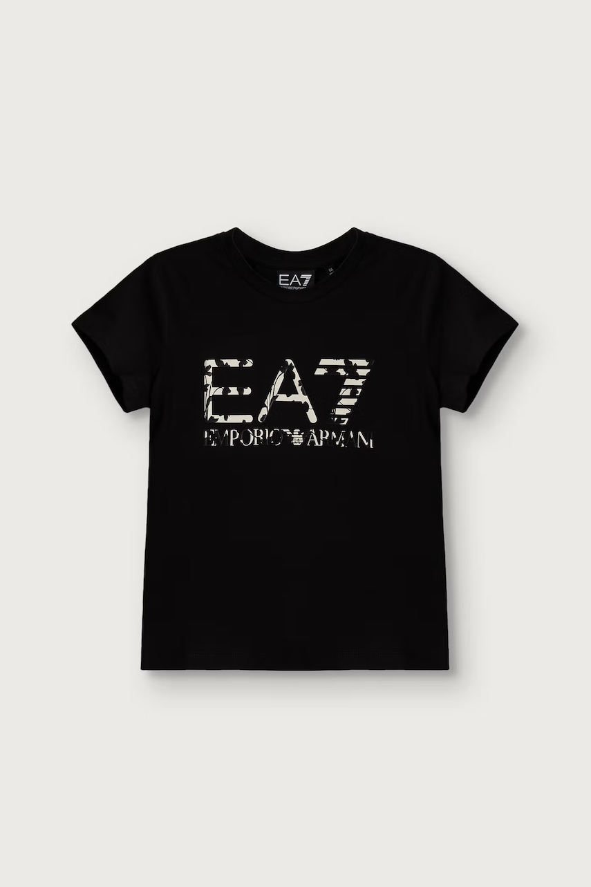 EA7 Emporio Armani majica za djecu od pamuka s elastanom
