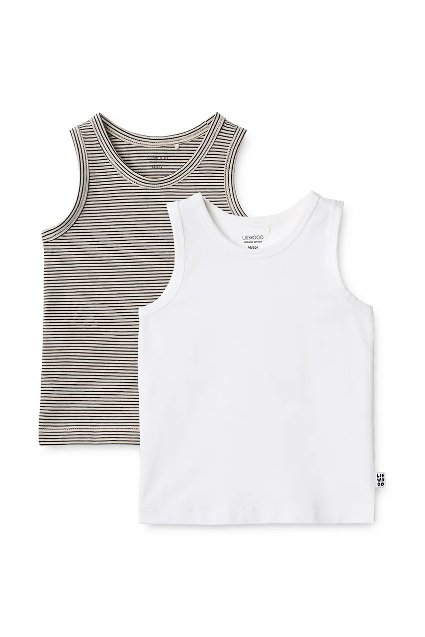 Liewood  top detský bavlnený s elastanom Faris Tank Top 2-pack
