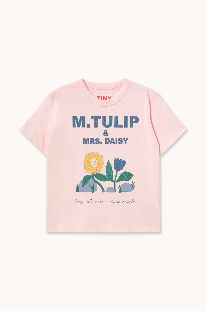 Tinycottons majica za djecu od pamuka TULIP & DAISY GRAPHIC TEE