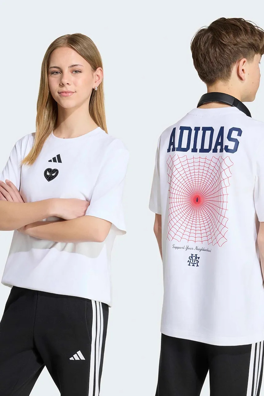 adidas tričko dětské bavlněné s elastanem MARVEL SPIDER-MAN