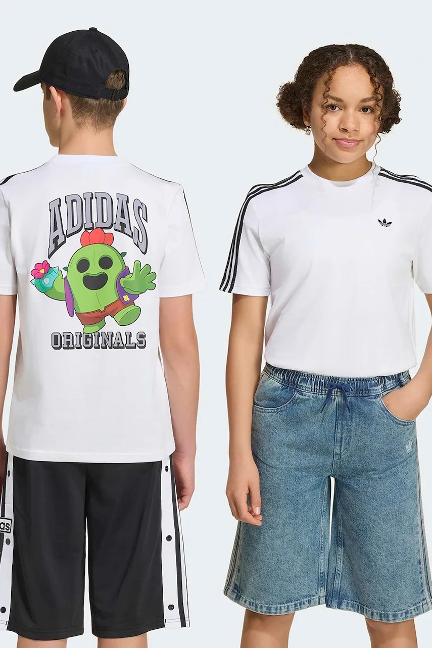 adidas Originals bezšvové tričko detské bavlnené