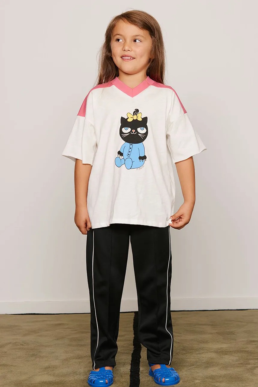 Mini Rodini majica za djecu od pamuka Cat