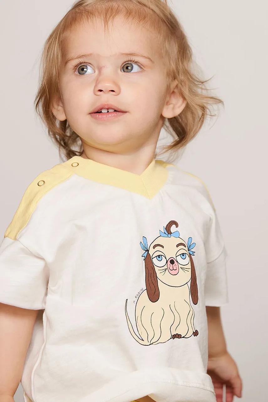 Mini Rodini tričko dětské bavlněné Dog