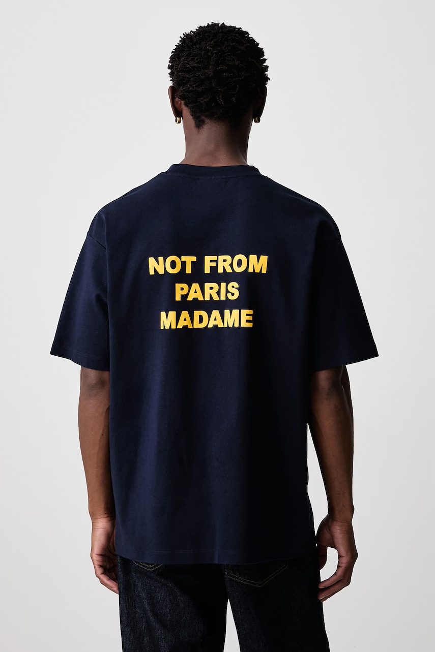 Drôle de Monsieur  tricou pentru bărbați din bumbac Bold Slogan