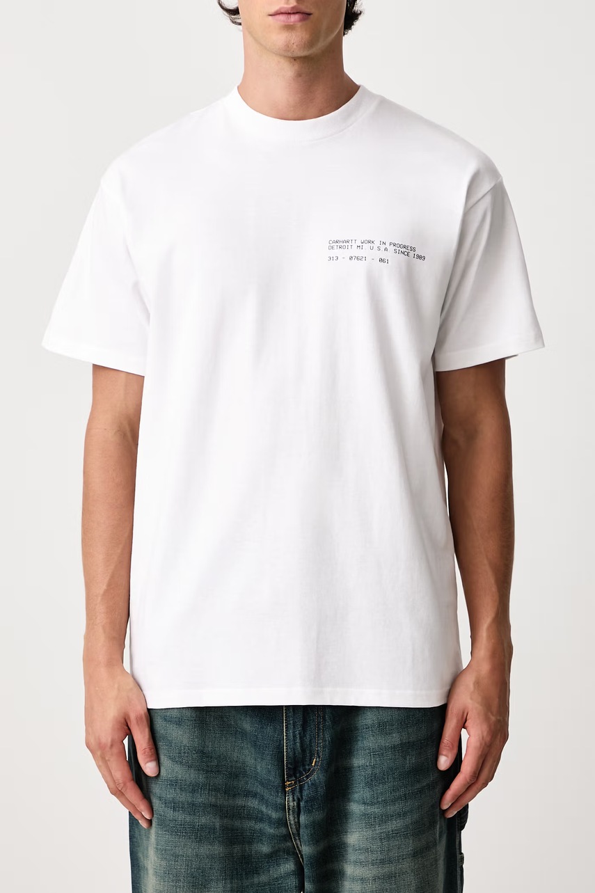 Carhartt WIP  Feather Progress T-Shirt bawełniany męski (zdjęcie 5)