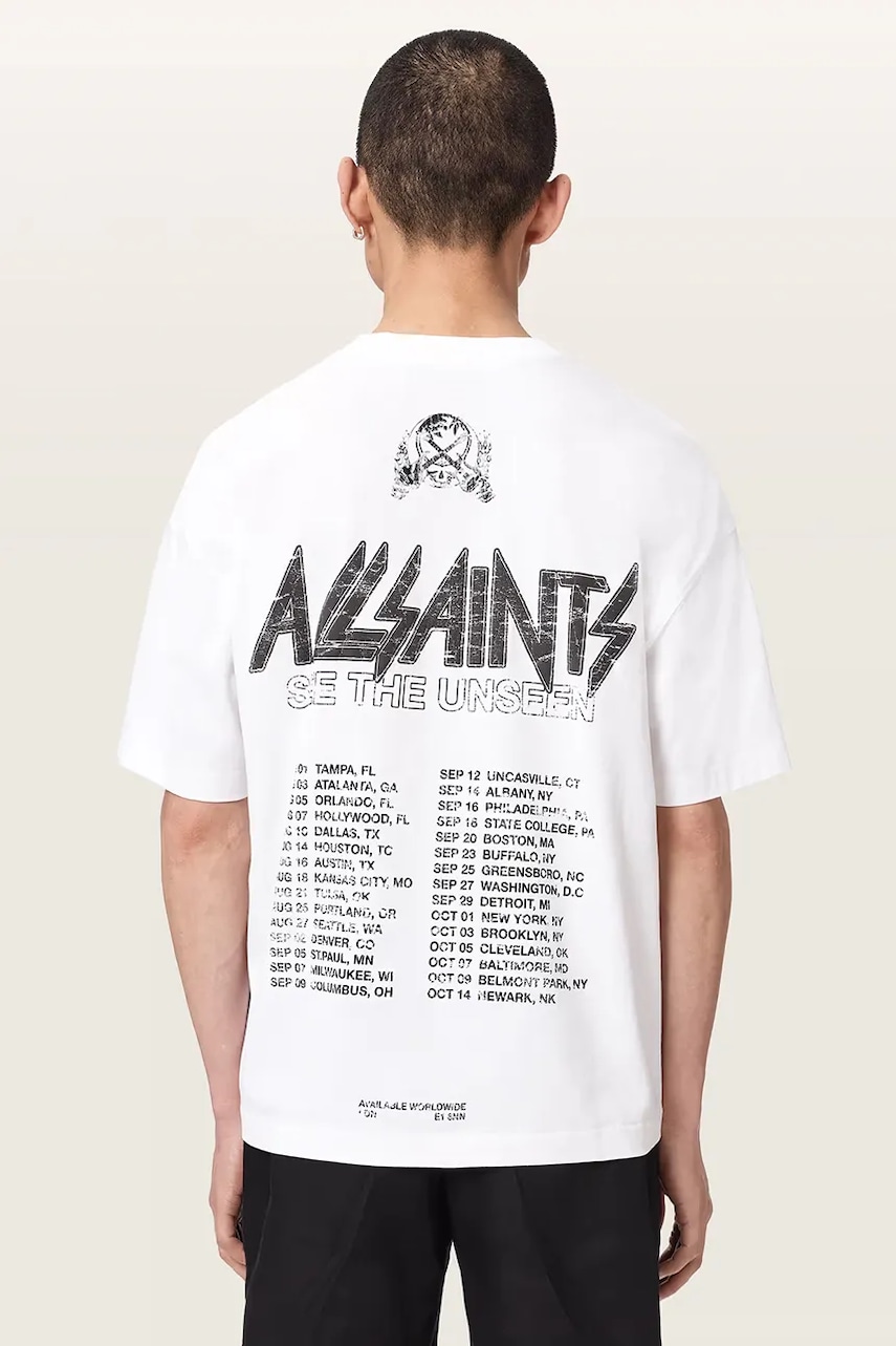 AllSaints T-shirt męski bawełniany CHROMIUM