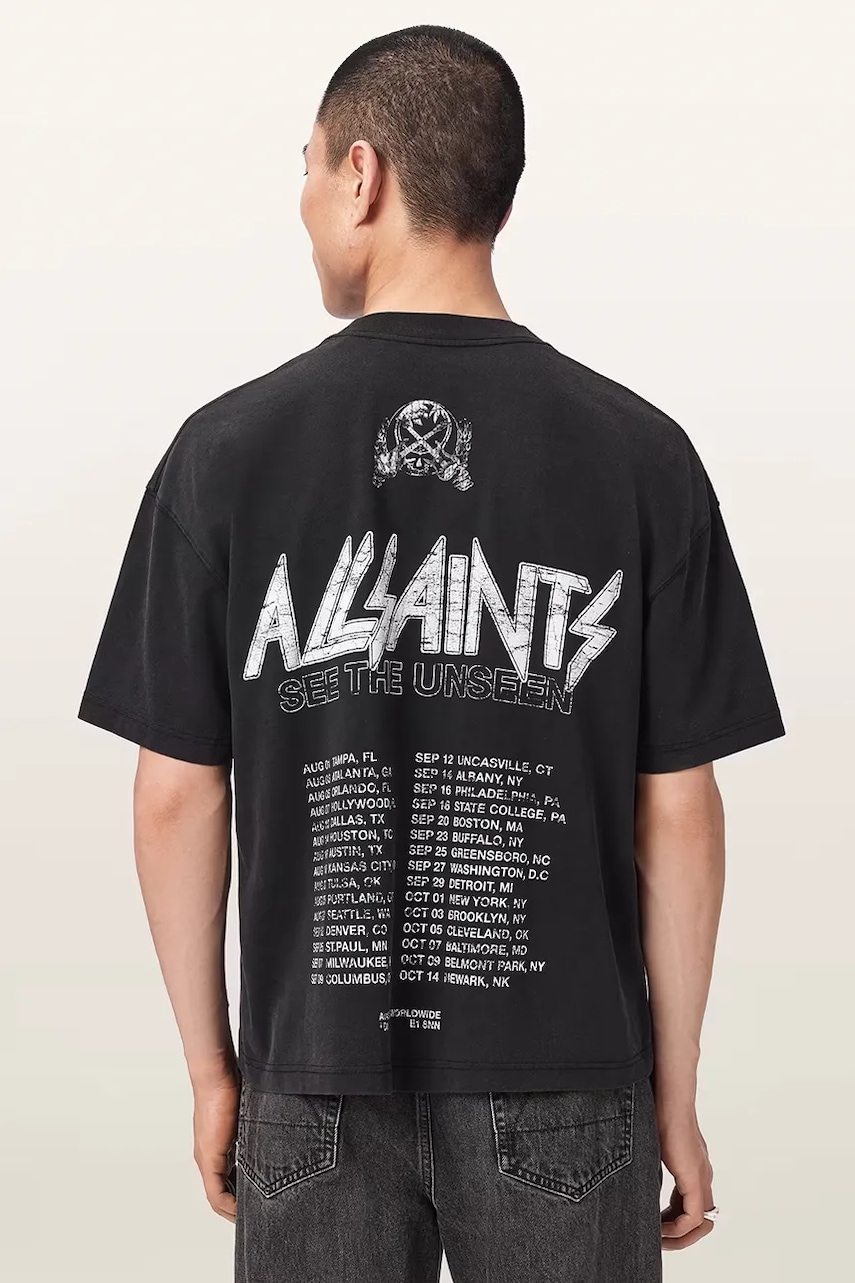 AllSaints T-shirt męski bawełniany CHROMIUM