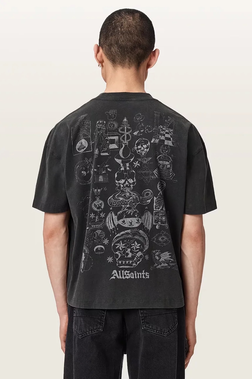 AllSaints  tričko pánske bavlnené IGNIS