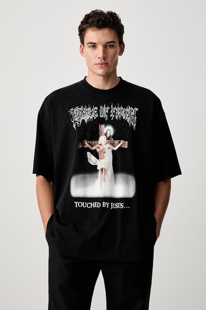 Vetements CoF Jesus T-shirt bawełniany męski