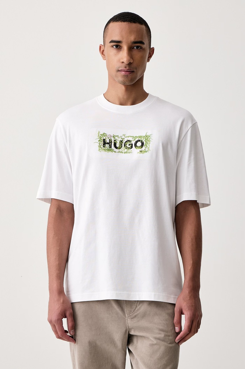 HUGO Blue majica za muškarce od pamuka Niviotee