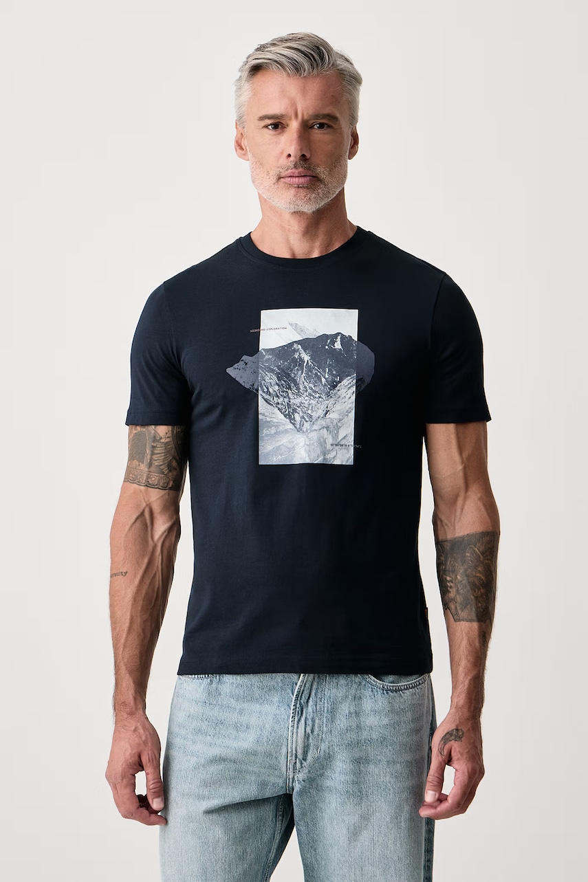 BOSS Orange  tricou pentru bărbați din bumbac Te_Momentum