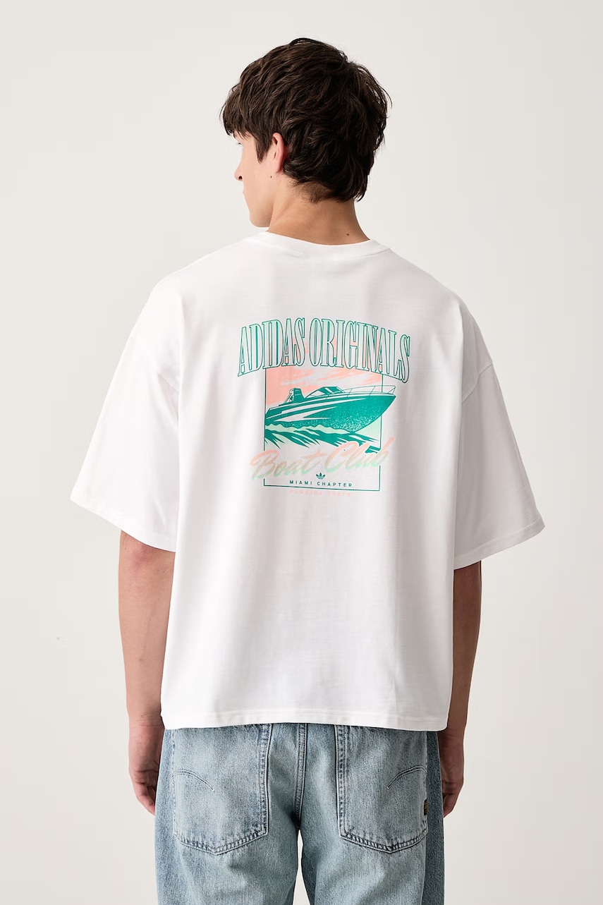 adidas Originals  oversize tričko pánske bavlnené Postcard