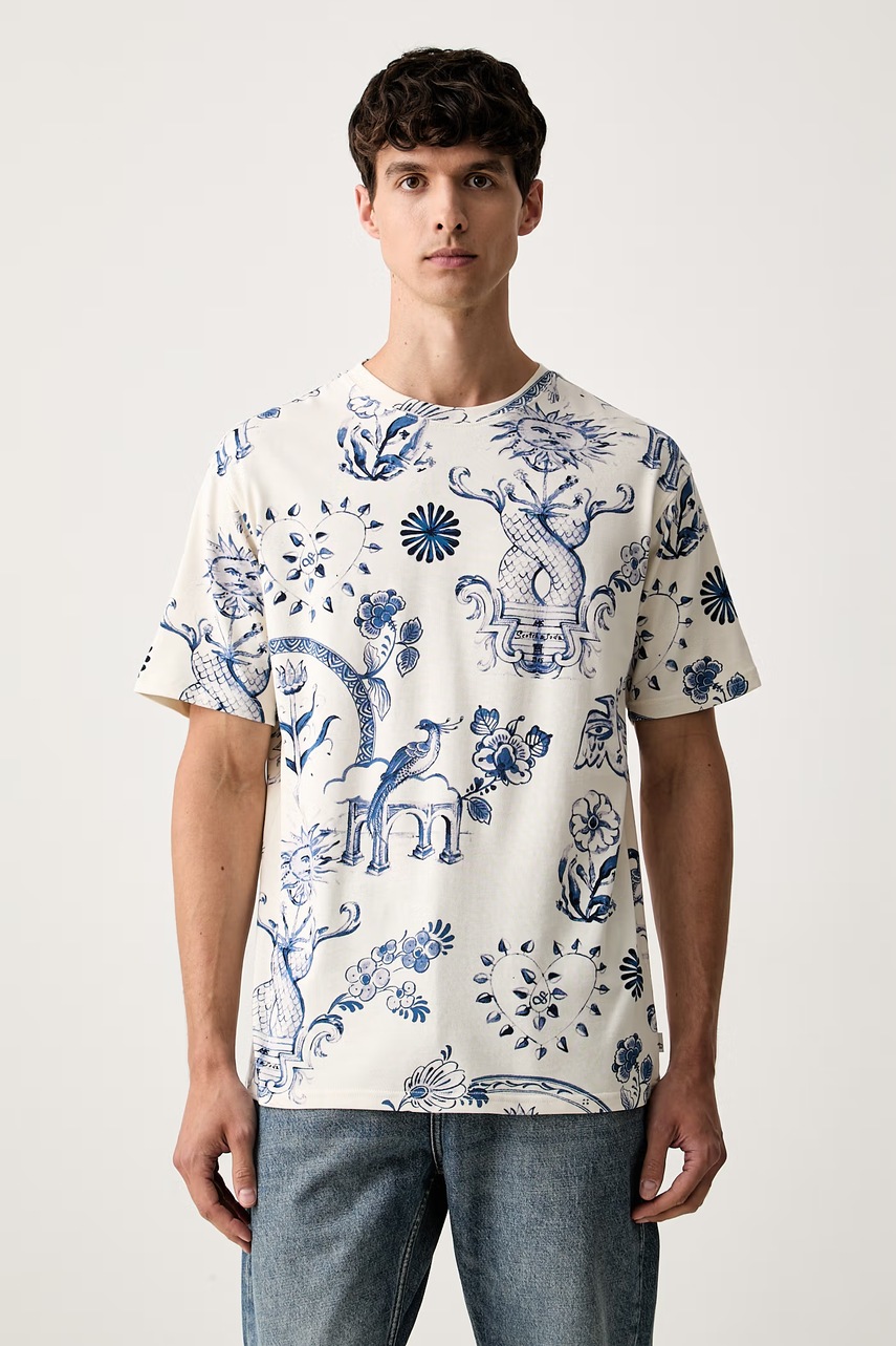 Scotch & Soda T-shirt męski bawełniany