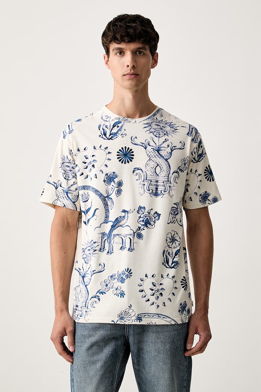 Scotch & Soda T-shirt męski bawełniany