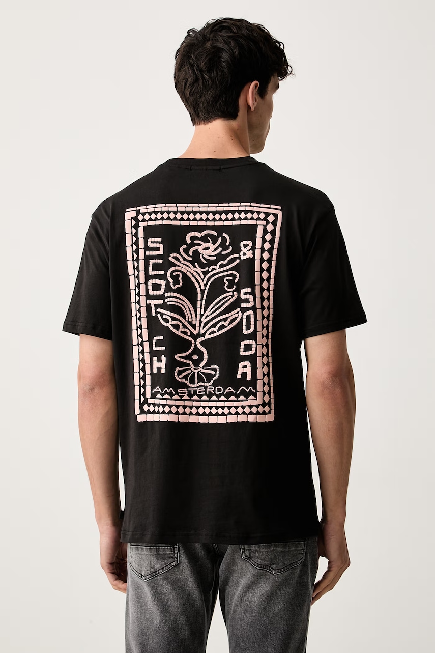 Scotch & Soda T-shirt męski bawełniany