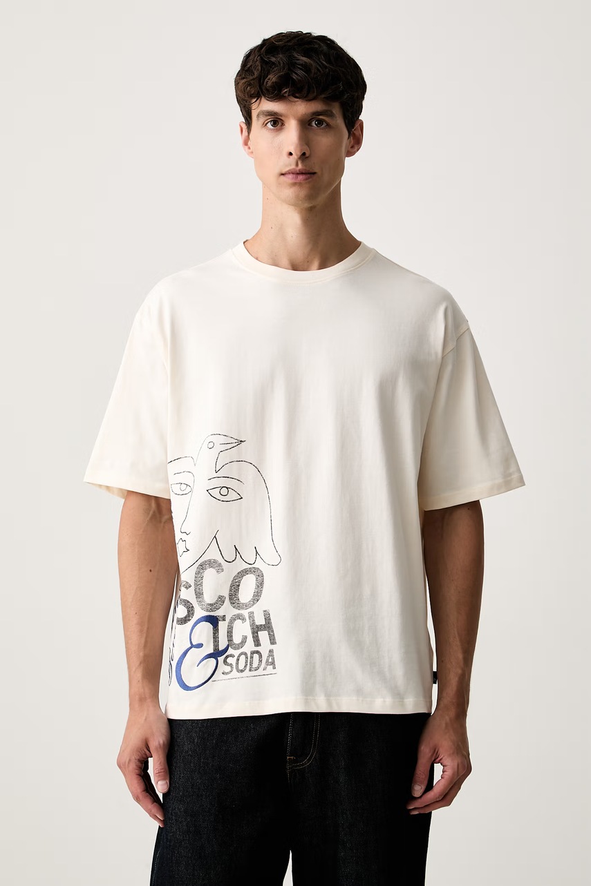 Scotch & Soda tričko pánske bavlnené
