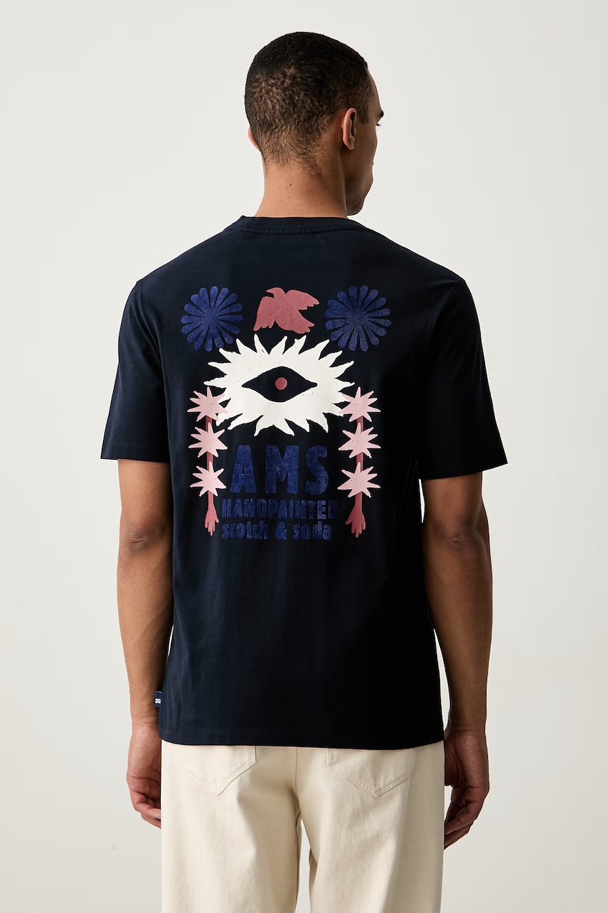 Scotch & Soda T-shirt męski bawełniany