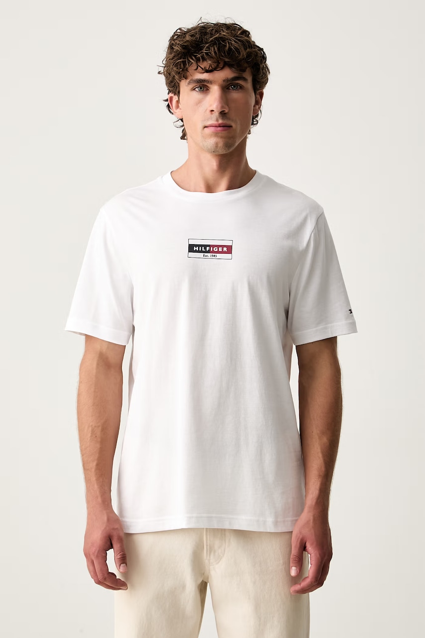 Tommy Hilfiger T-shirt męski bawełniany