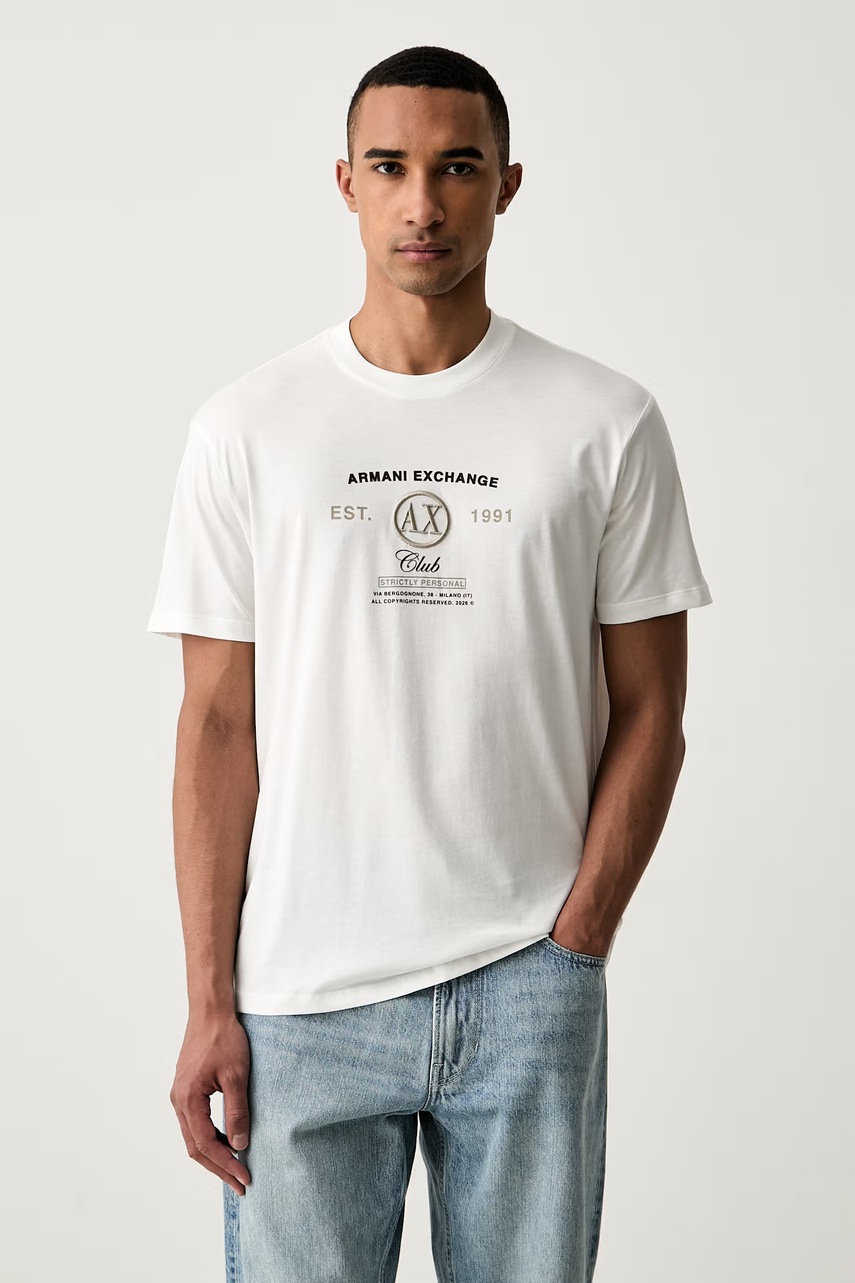 Armani Exchange tričko pánské bavlněné