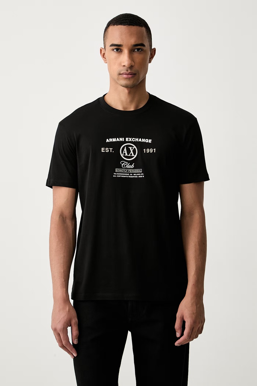 Armani Exchange tričko pánske bavlnené