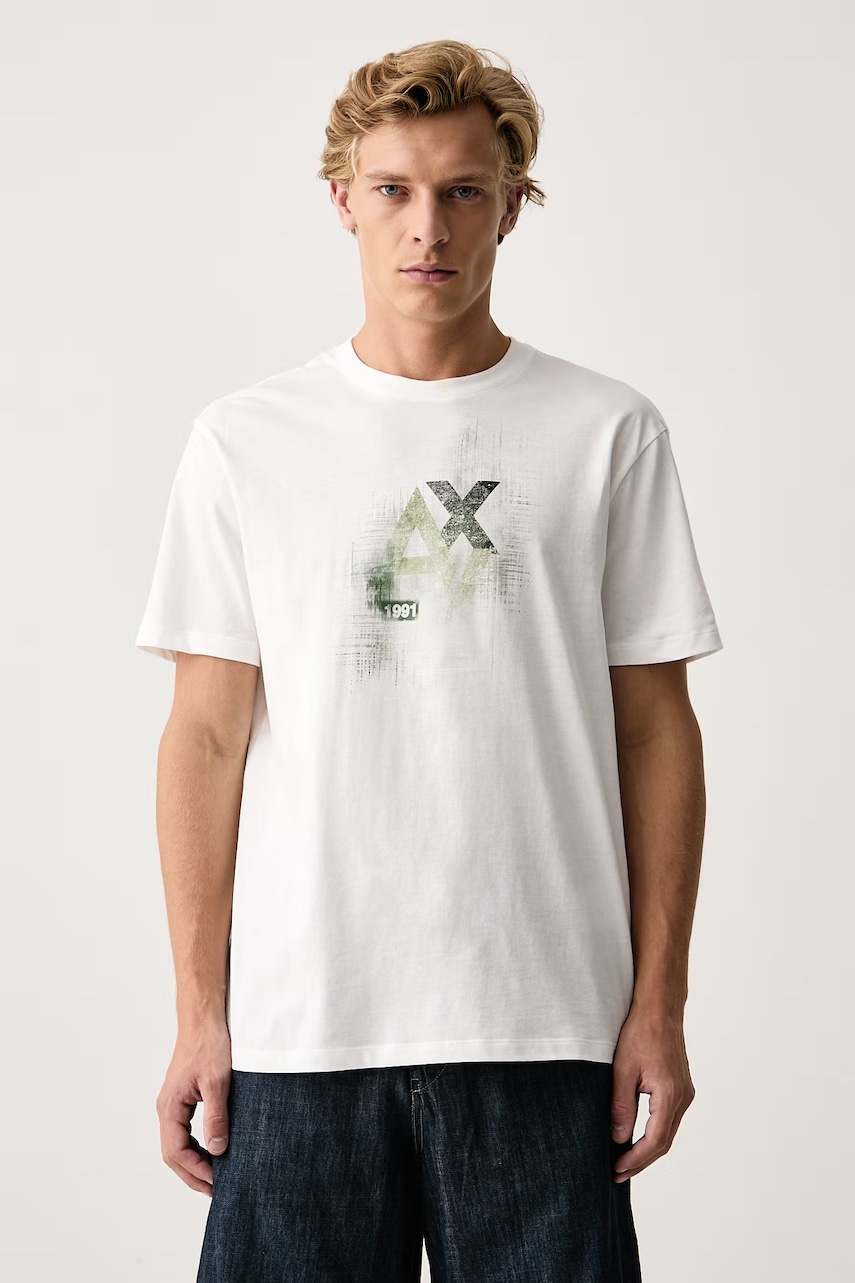 Armani Exchange tričko pánske bavlnené