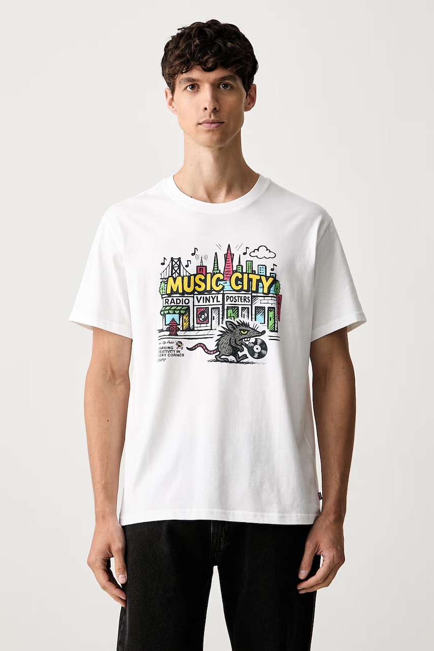 Levi's T-shirt męski bawełniany RELAXED FIT TEE