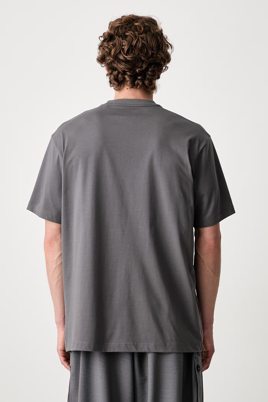 Y-3 LOGO LS TEE T-shirt bawełniany męski (zdjęcie 3)