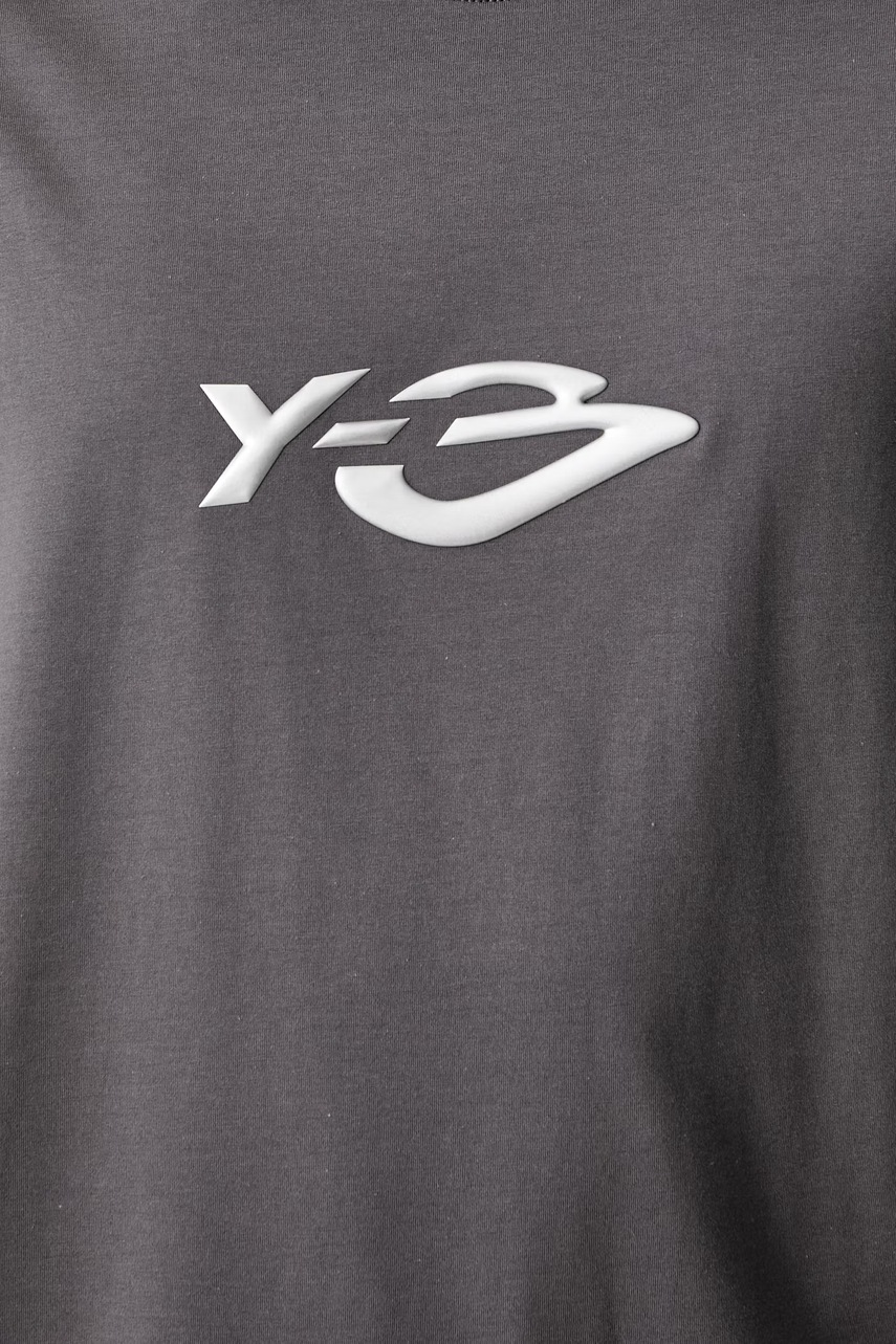 Y-3 LOGO LS TEE T-shirt bawełniany męski (zdjęcie 5)