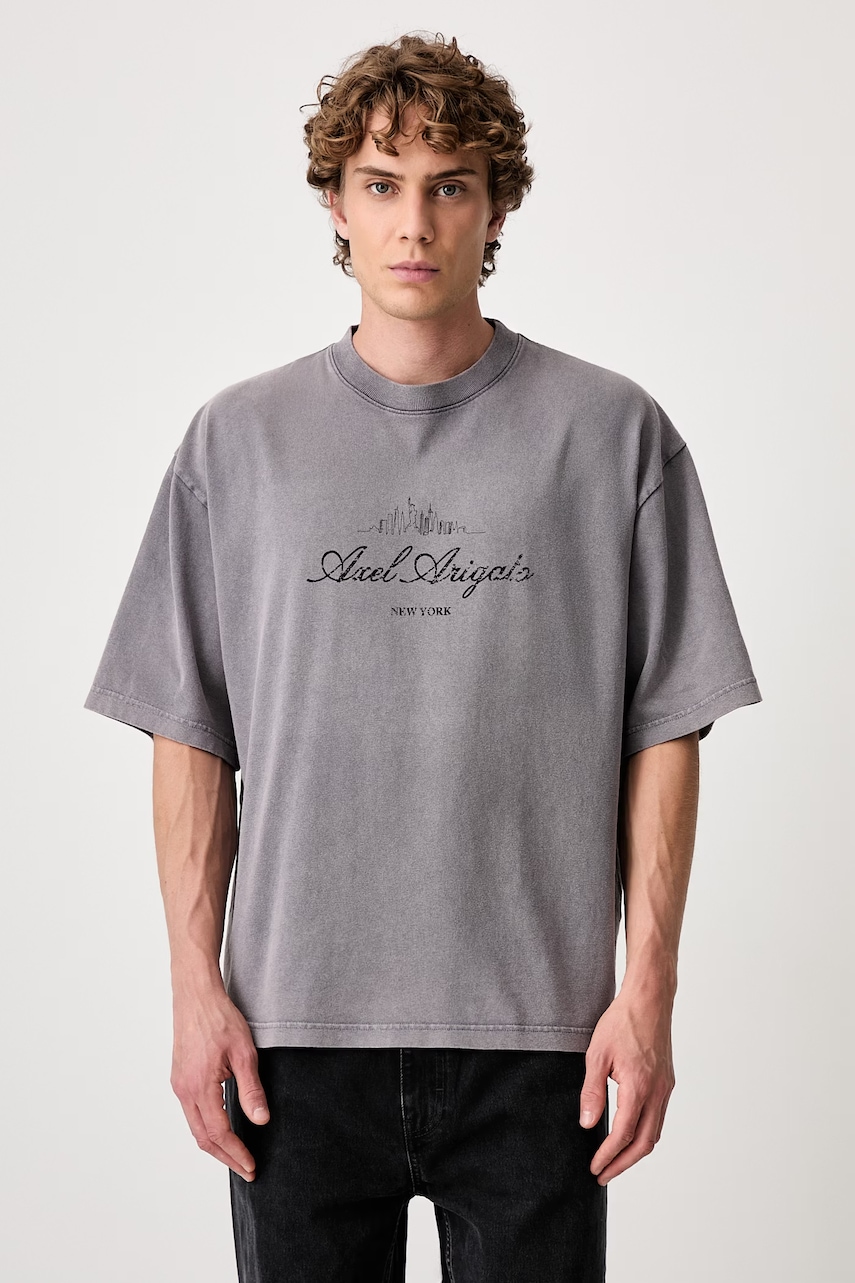 Axel Arigato NYC Washed Sky T-shirt bawełniany męski
