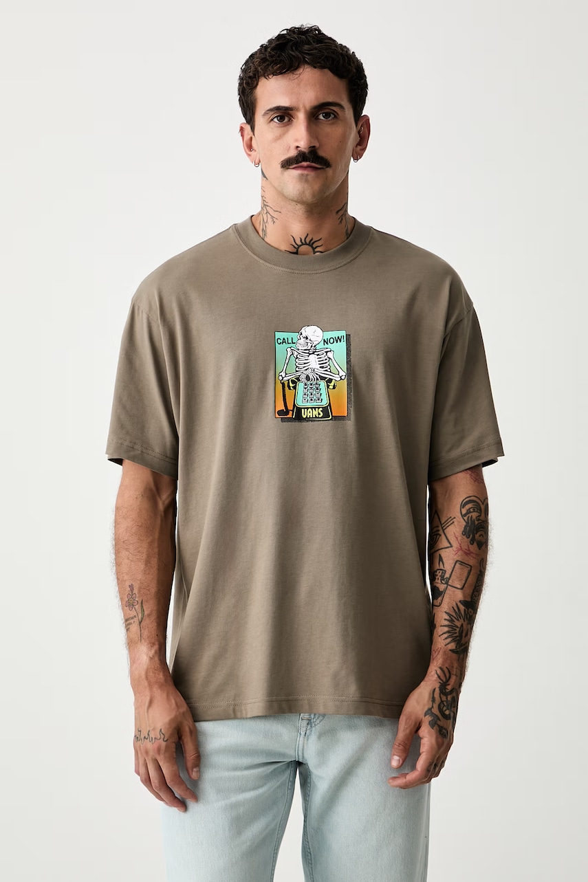 Vans majica za muškarce od pamuka Call Now Tee Bungee Cord