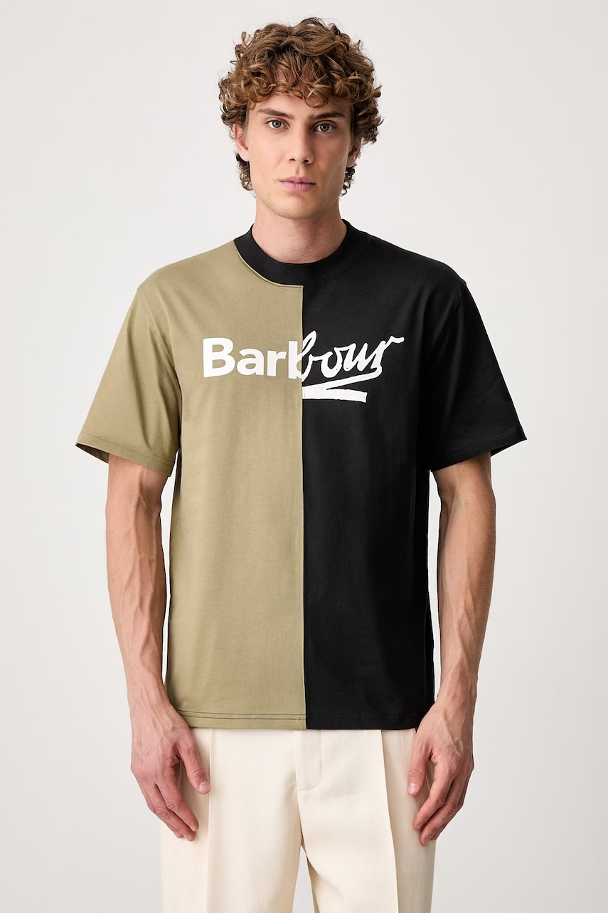Barbour Mash Up T-shirt bawełniany męski