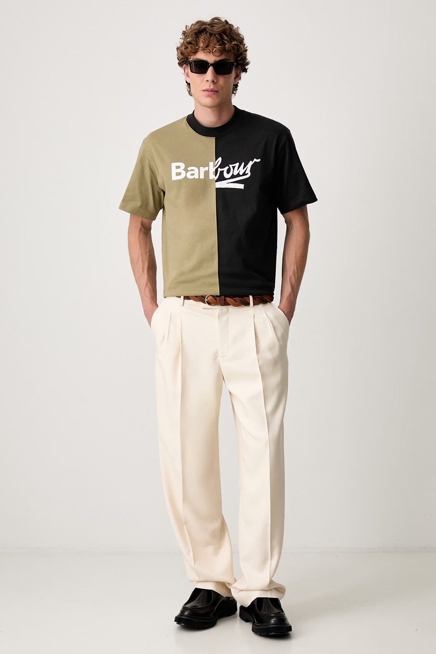 Barbour Mash Up T-shirt bawełniany męski (zdjęcie 2)