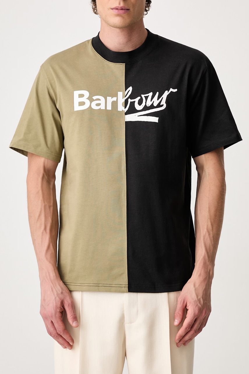 Barbour Mash Up T-shirt bawełniany męski (zdjęcie 5)
