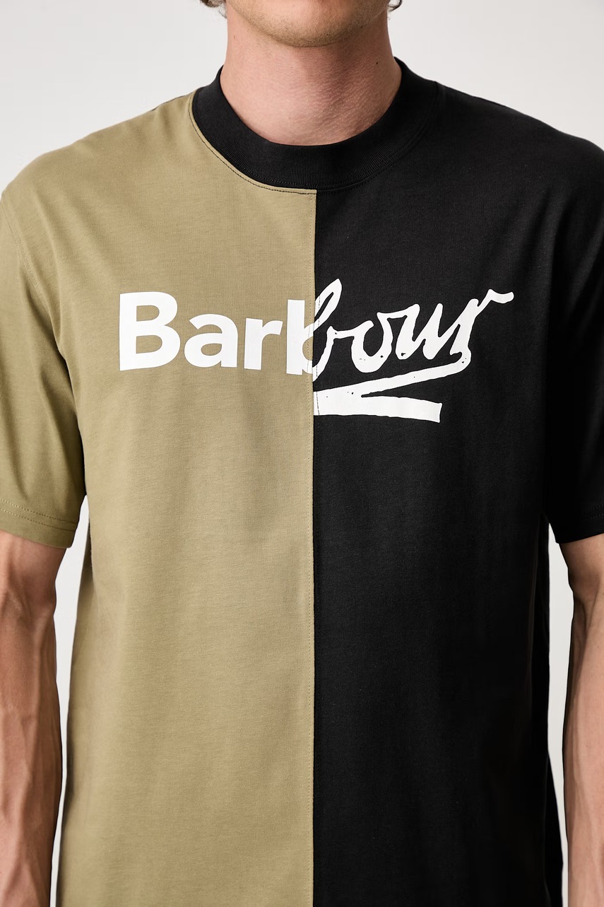 Barbour Mash Up T-shirt bawełniany męski (zdjęcie 6)