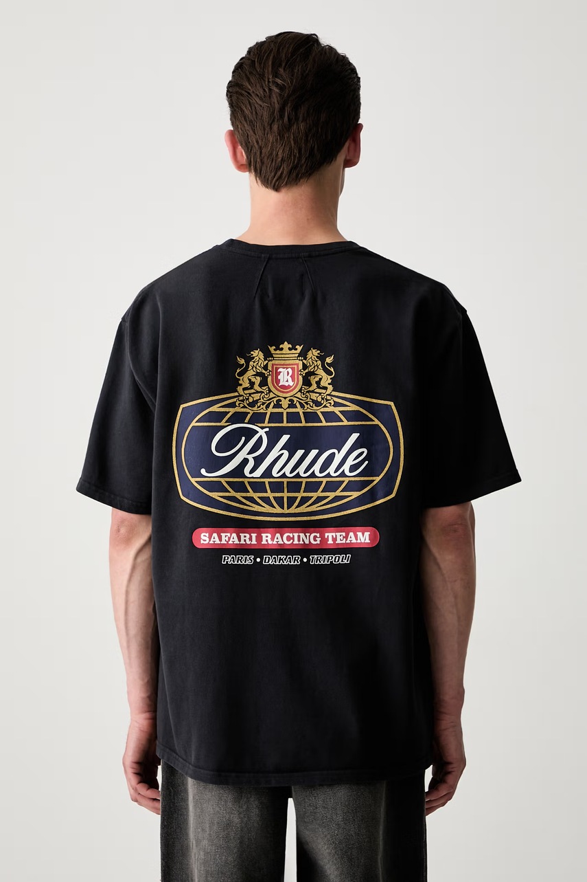 RHUDE T-shirt bawełniany męski
