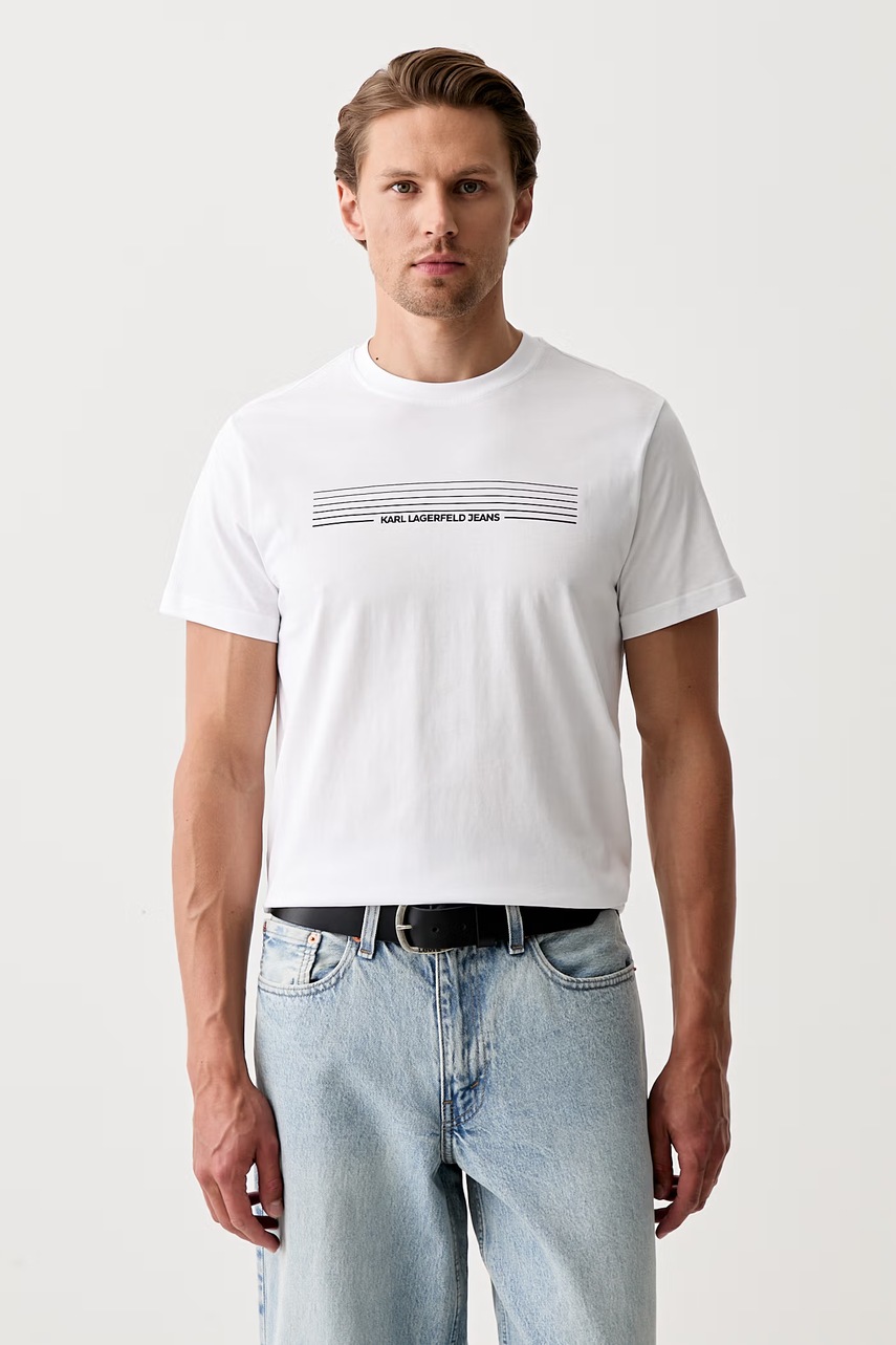 Karl Lagerfeld Jeans t-shirt ανδρικό βαμβακερό