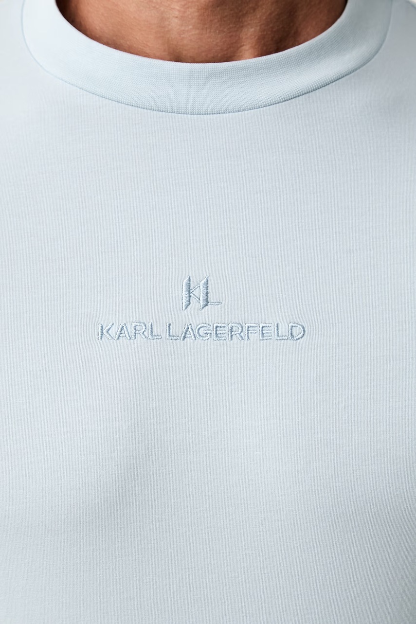 Karl Lagerfeld basic tričko pánské bavlněné s elastanem (obrázek 5)