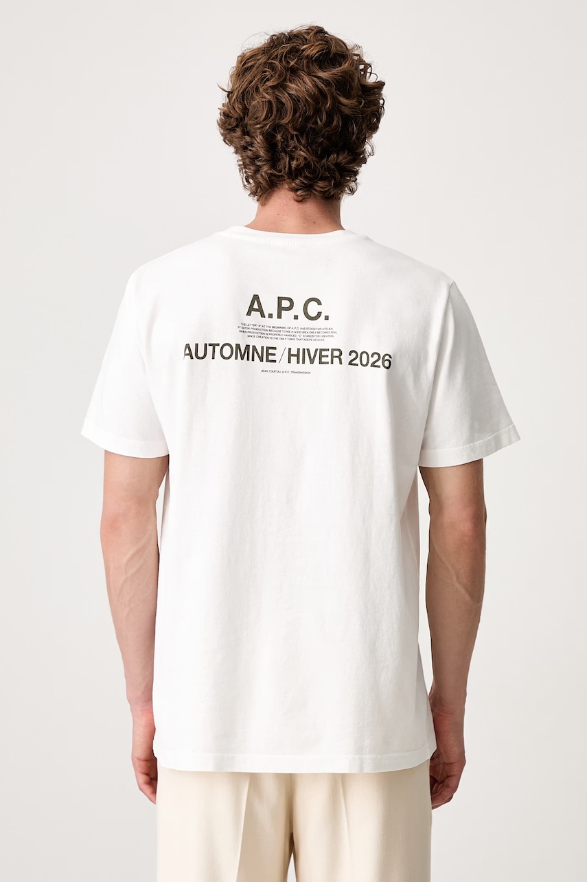 A.P.C. Automne26 T-shirt bawełniany męski