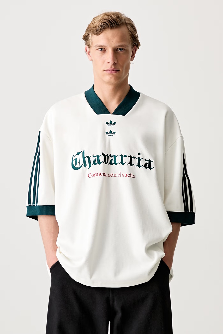 adidas Originals x Willy Chavarria T-shirt oversize z bawełną męski