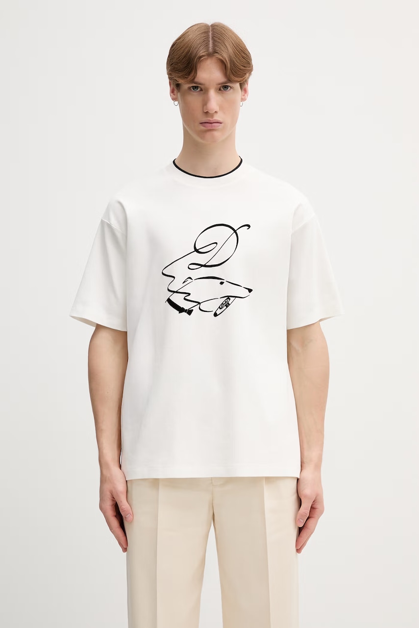 Drôle de Monsieur T-shirt męski bawełniany Dandy Dog
