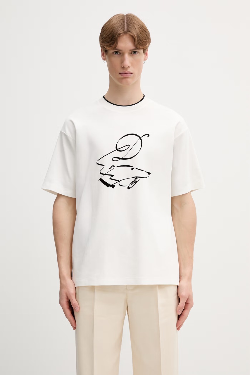 Drôle de Monsieur Dandy Dog T-shirt bawełniany męski